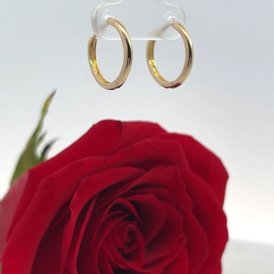 Tiny Simple Hoop Earrings • 14k Gold Dainty Earrings • Huggie Hoops Earrings • Patterned Earrings • Minimalist Earrings • Gift for Her