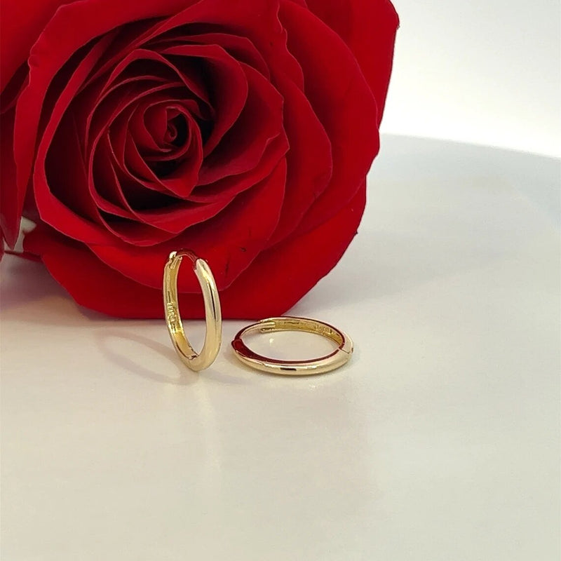 Tiny Simple Hoop Earrings • 14k Gold Dainty Earrings • Huggie Hoops Earrings • Patterned Earrings • Minimalist Earrings • Gift for Her