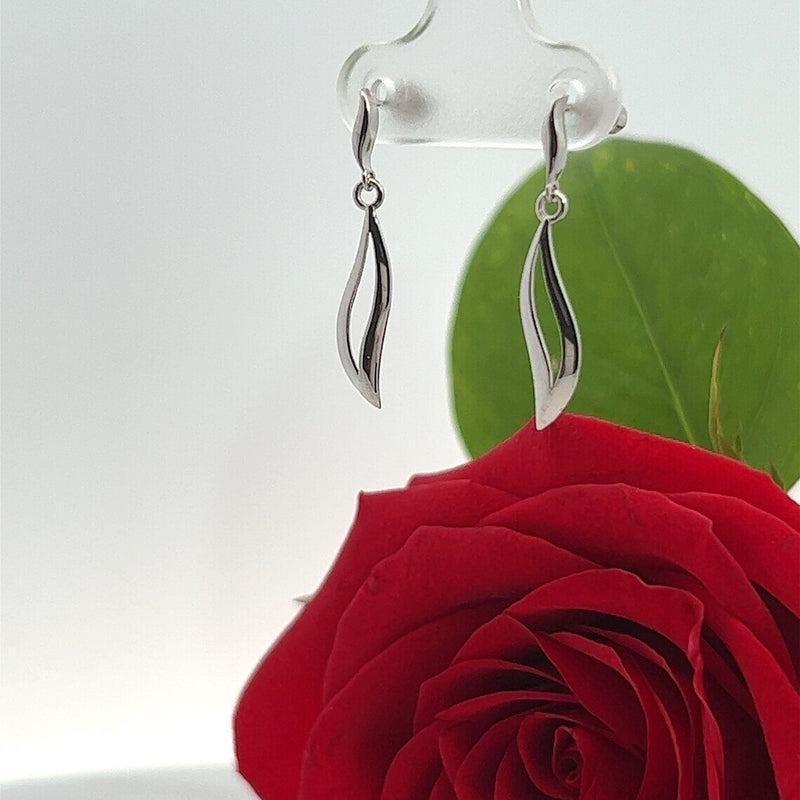 Tiny Drop Earrings in 14k Solid Gold, Small Earrings, Drop Earrings