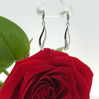 Tiny Drop Earrings in 14k Solid Gold, Small Earrings, Drop Earrings
