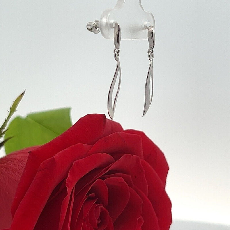Tiny Drop Earrings in 14k Solid Gold, Small Earrings, Drop Earrings