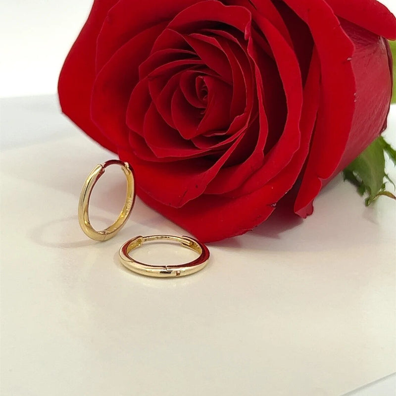 Tiny Simple Hoop Earrings • 14k Gold Dainty Earrings • Huggie Hoops Earrings • Patterned Earrings • Minimalist Earrings • Gift for Her