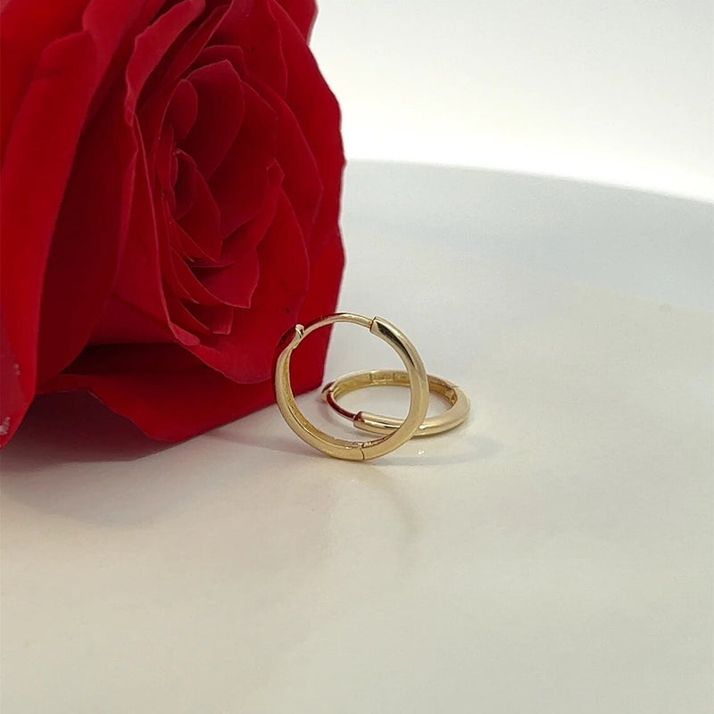 Tiny Simple Hoop Earrings • 14k Gold Dainty Earrings • Huggie Hoops Earrings • Patterned Earrings • Minimalist Earrings • Gift for Her