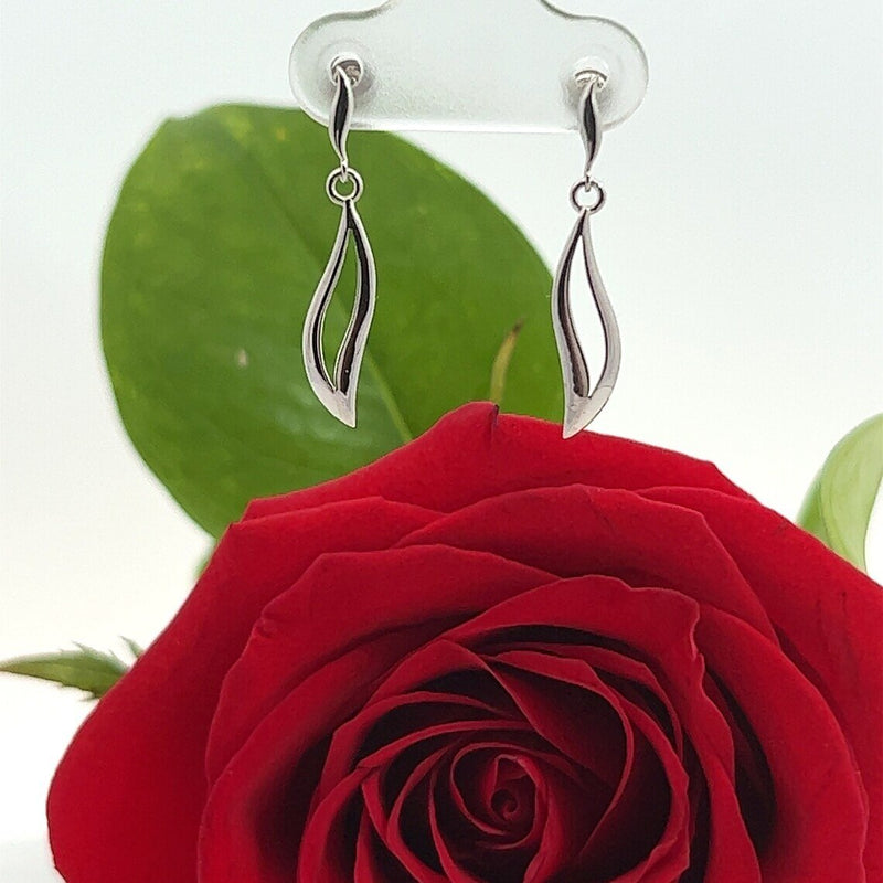Tiny Drop Earrings in 14k Solid Gold, Small Earrings, Drop Earrings