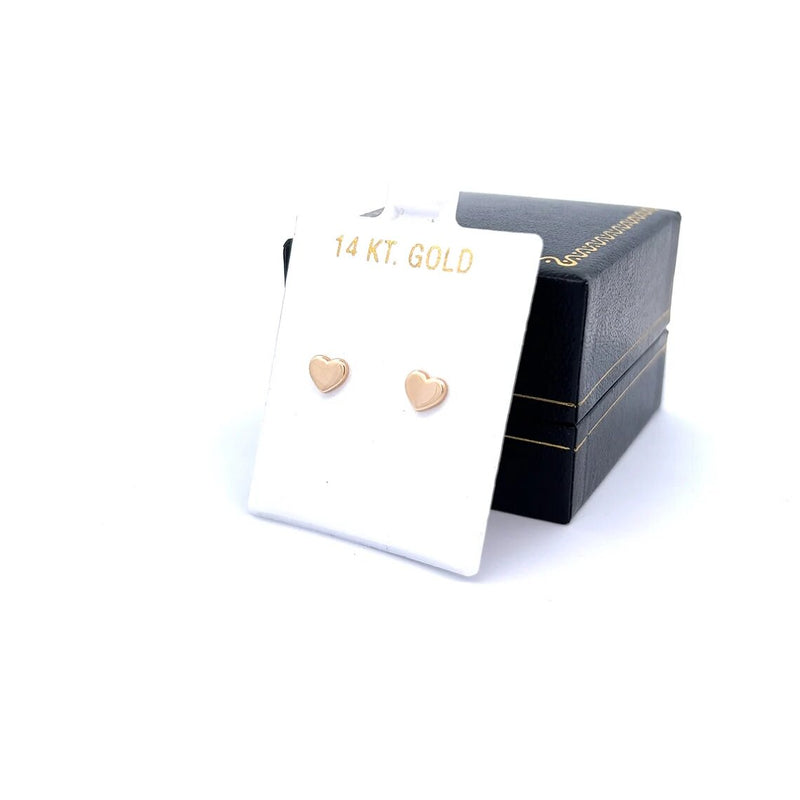 Tiny Heart Stud Earrings in 14k Solid Gold • Classic Heart Earrings • Heart Stud Earrings • Minimalist Earrings • Gift for her!