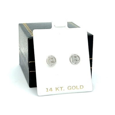 14k Pure Gold Circle Letter Initial Pendant Necklace