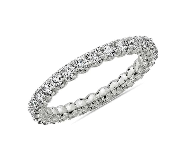 1.00CT LADIES DIAMOND ETERNITY BAND IN 14K WHITE GOLD