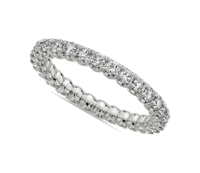 1.00CT LADIES DIAMOND ETERNITY BAND IN 14K WHITE GOLD