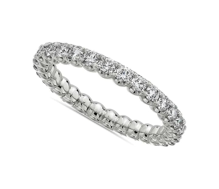 1.00CT LADIES DIAMOND ETERNITY BAND IN 14K WHITE GOLD