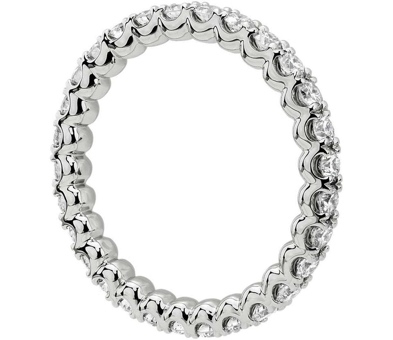 1.00CT LADIES DIAMOND ETERNITY BAND IN 14K WHITE GOLD