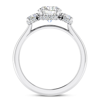 1.20ct Ladies Round Cut Diamond Engagement Ring
