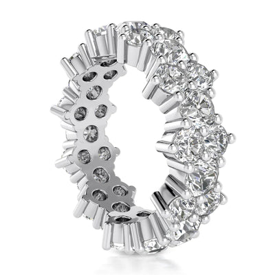 3.40CT LADIES ROUND CUT DIAMOND ETERNITY BAND IN 14K WHITE GOLD