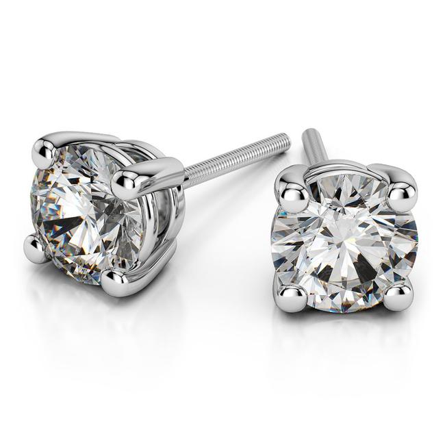 1.50ct Round Cut Diamond Stud Earrings