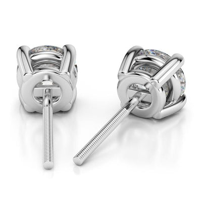 0.60ct Round Cut Diamond Stud Earrings