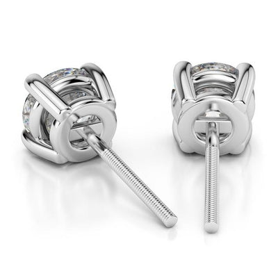 0.60ct Round Cut Diamond Stud Earrings