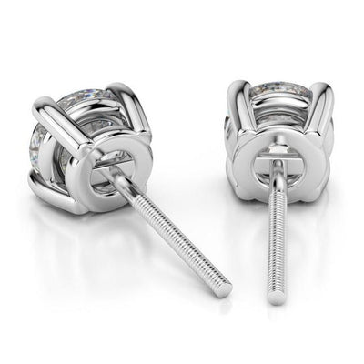 0.30ct Round Cut Diamond Stud Earrings