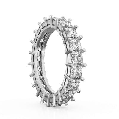 3.75ct Ladies Princess Cut Diamond Eternity Band