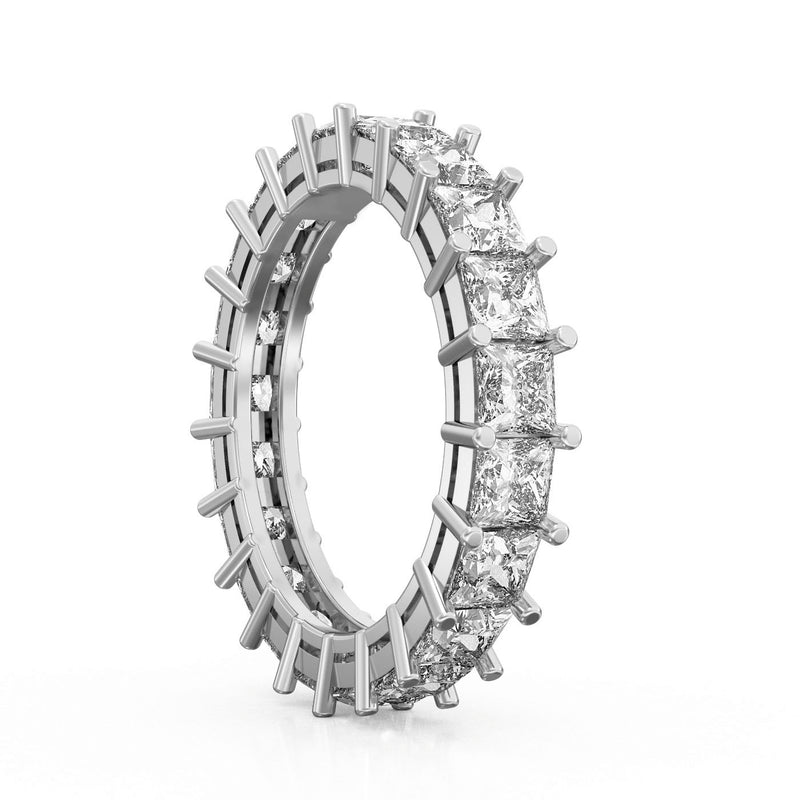 3.75ct Ladies Princess Cut Diamond Eternity Band